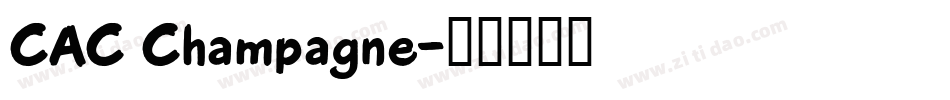 CAC Champagne字体转换